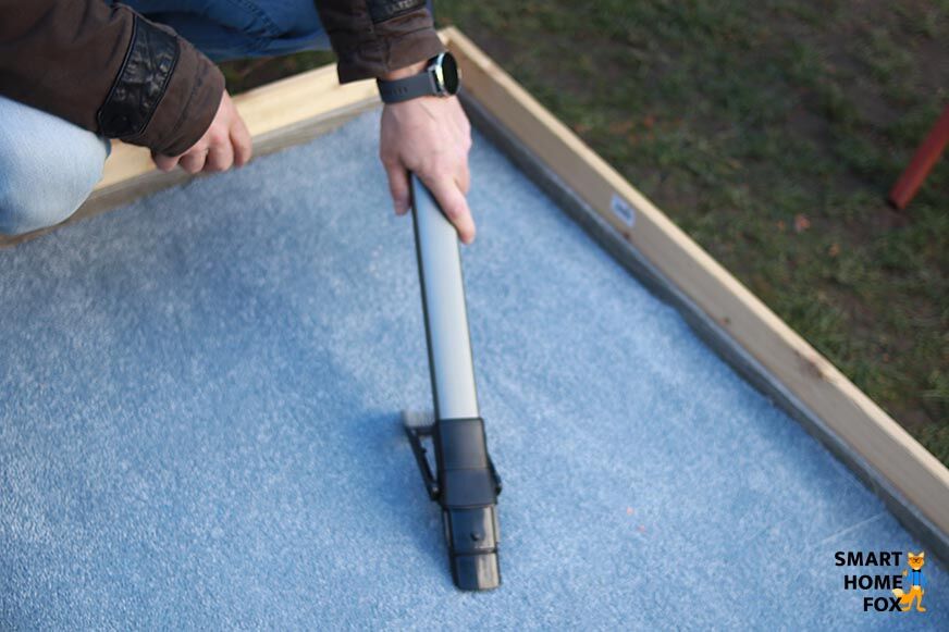 Das Saugrohr ohne Bürste